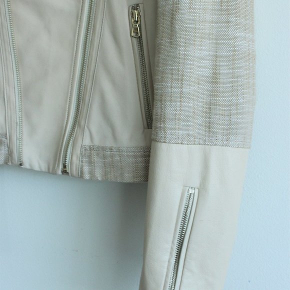 Danier Italian Leather & Linen Jacket - Picture 3 of 8